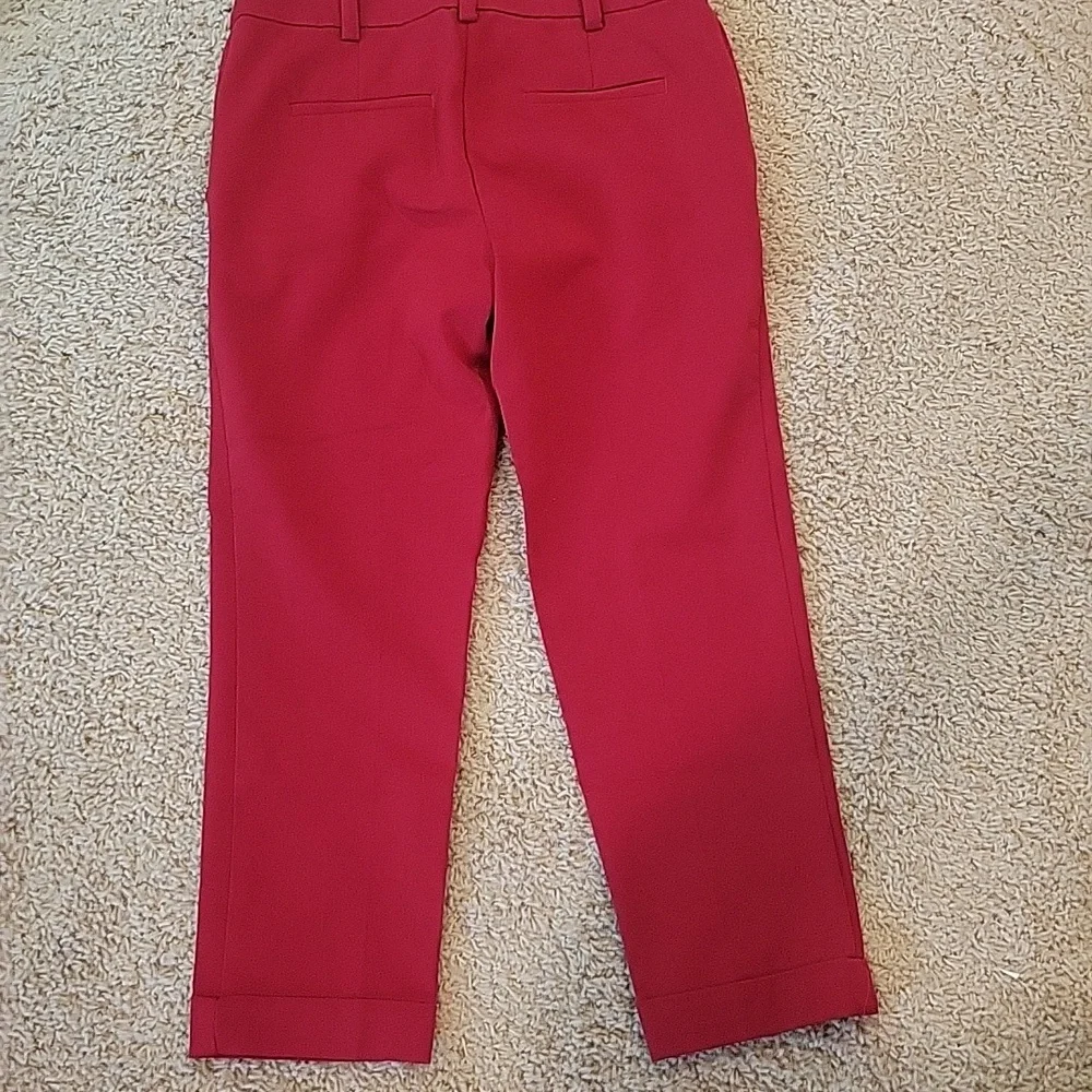 LOFT Red Capri Dress Pants - Picture 3 of 3